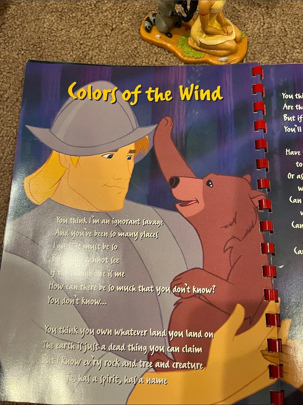 Disney Pocahontas Sing-Along Set - with characters